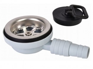 Odpływ wody zlewu z korkiem...