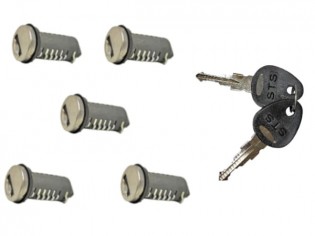 Zamek 5 wkładek 2 klucze...