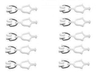 Żabki do firanek z rolkami...