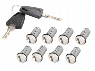 Zamek 8 wkładek 2 klucze...
