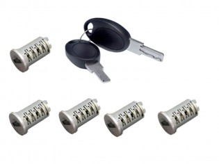 Zamek 5 wkładek 2 klucze...