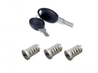 Zamek 3 wkładki 2 klucze...