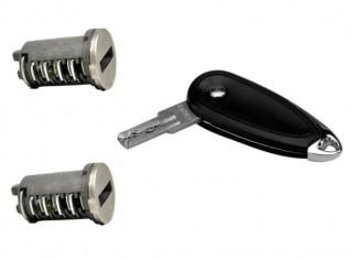 Zamek 2 wkładki 1 klucz...